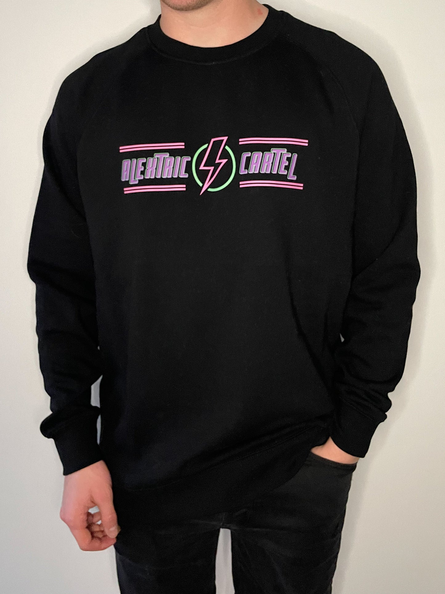 Black retro style jumper form Alextric Cartel