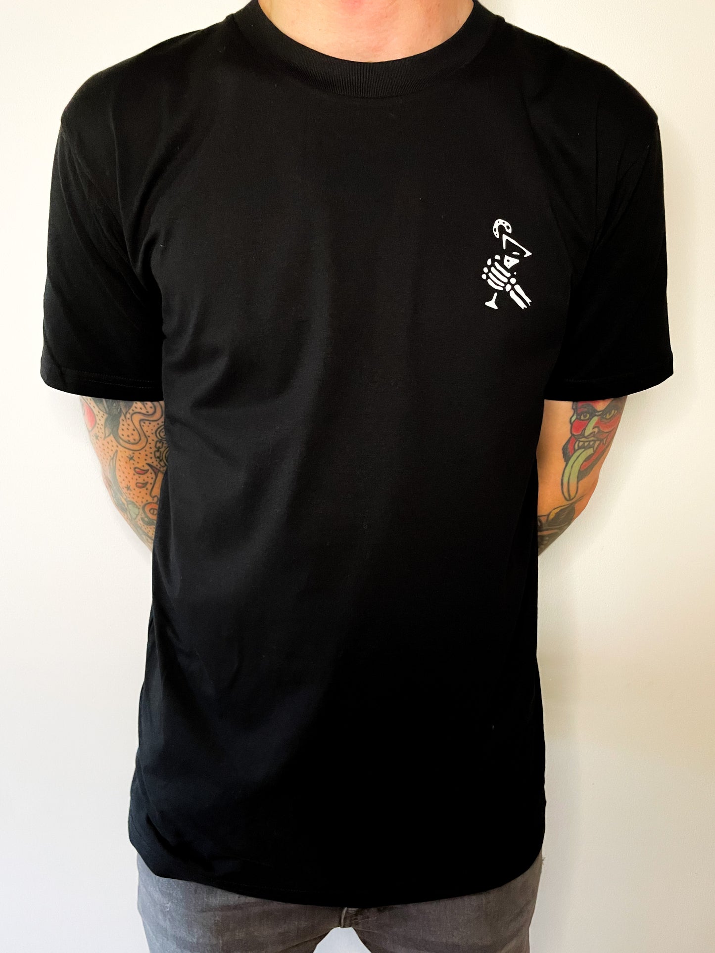 Front of Just chill graphic tee by Alextric Cartel