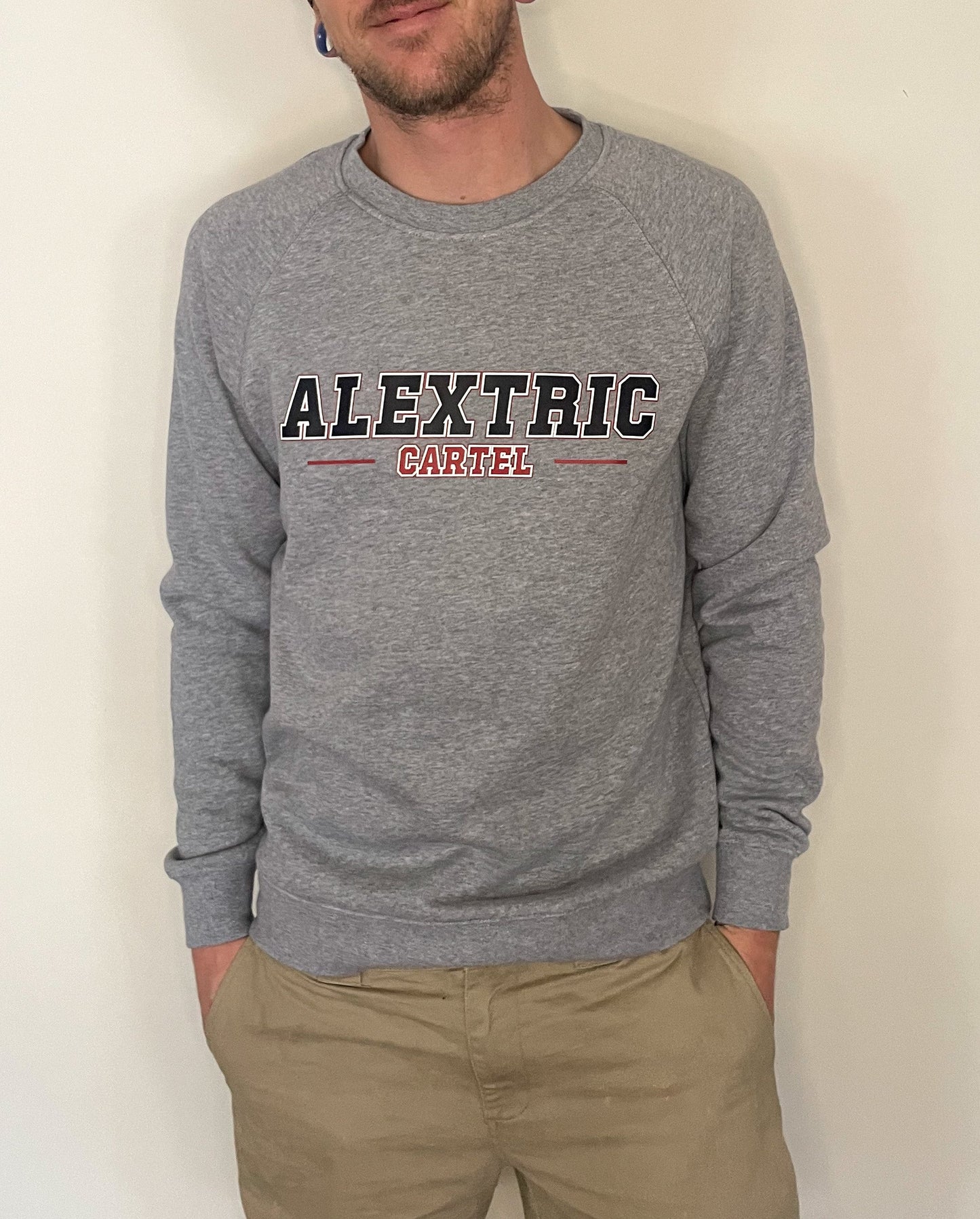 Best selling Tric design on grey sweater